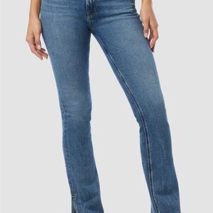 Barbara High-Rise Baby Bootcut Jean w/ Slit Hem